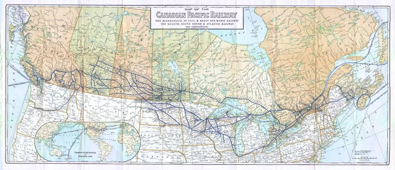 Transcontinental Cpr Map CPR Historical Statistics 1881 - 1945